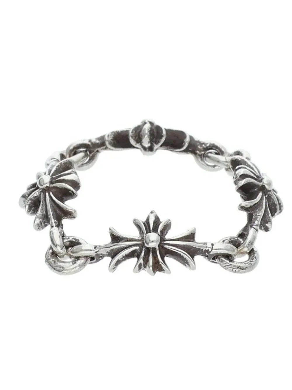 Chrome Hearts Ring Tny CH Pls Tiny Ech Plus Silver
